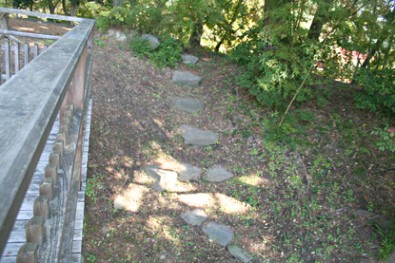 弘前城（弘前公園）の子の櫓跡の石段
