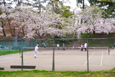 弘前城（弘前公園）のテニスコート