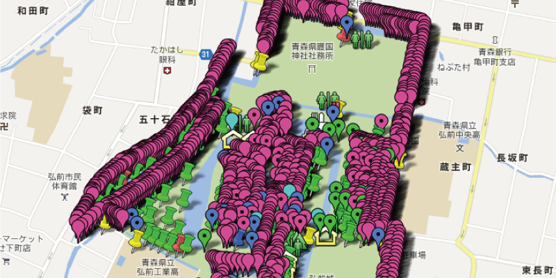 弘前公園マップ