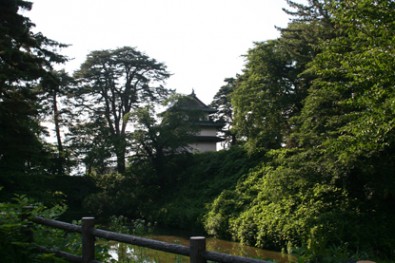 弘前城の未申櫓の様子