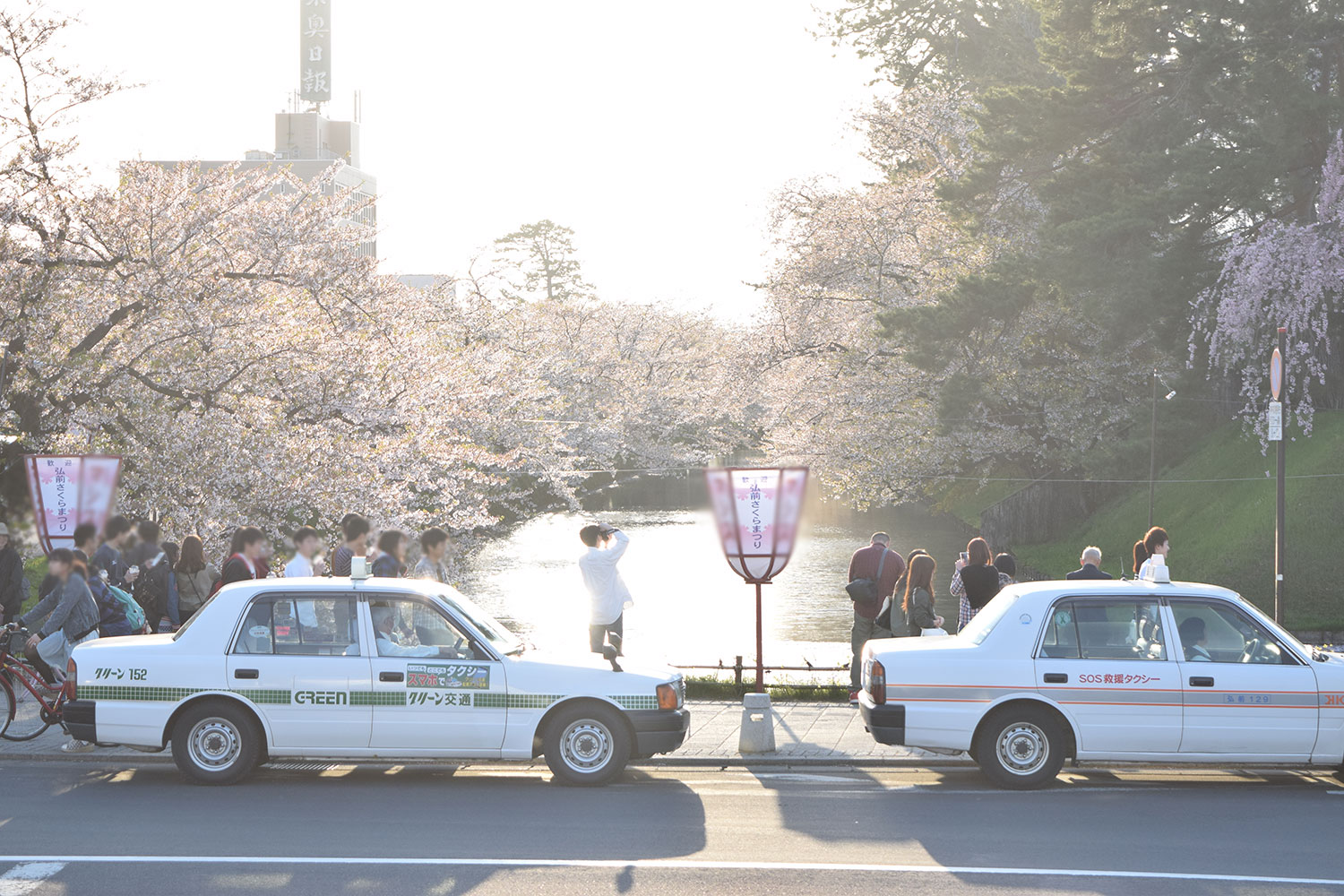 弘前公園のタクシー乗り場について