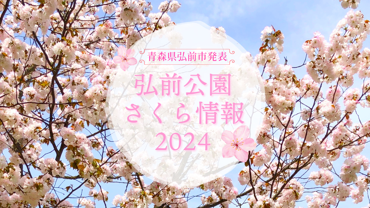 2024年4月30日発表「弘前公園さくら情報」(青森県弘前市) - 弘前さくらまつり-Hirosaki Cherry Blossom Festival