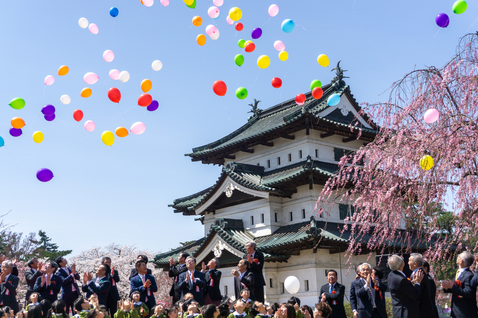 2026年4月17日、弘前さくらまつり満開セレモニー