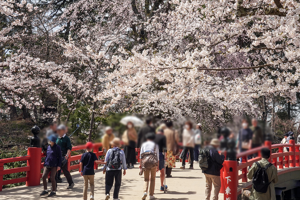 2026年4月17日、弘前公園二の丸・下乗橋