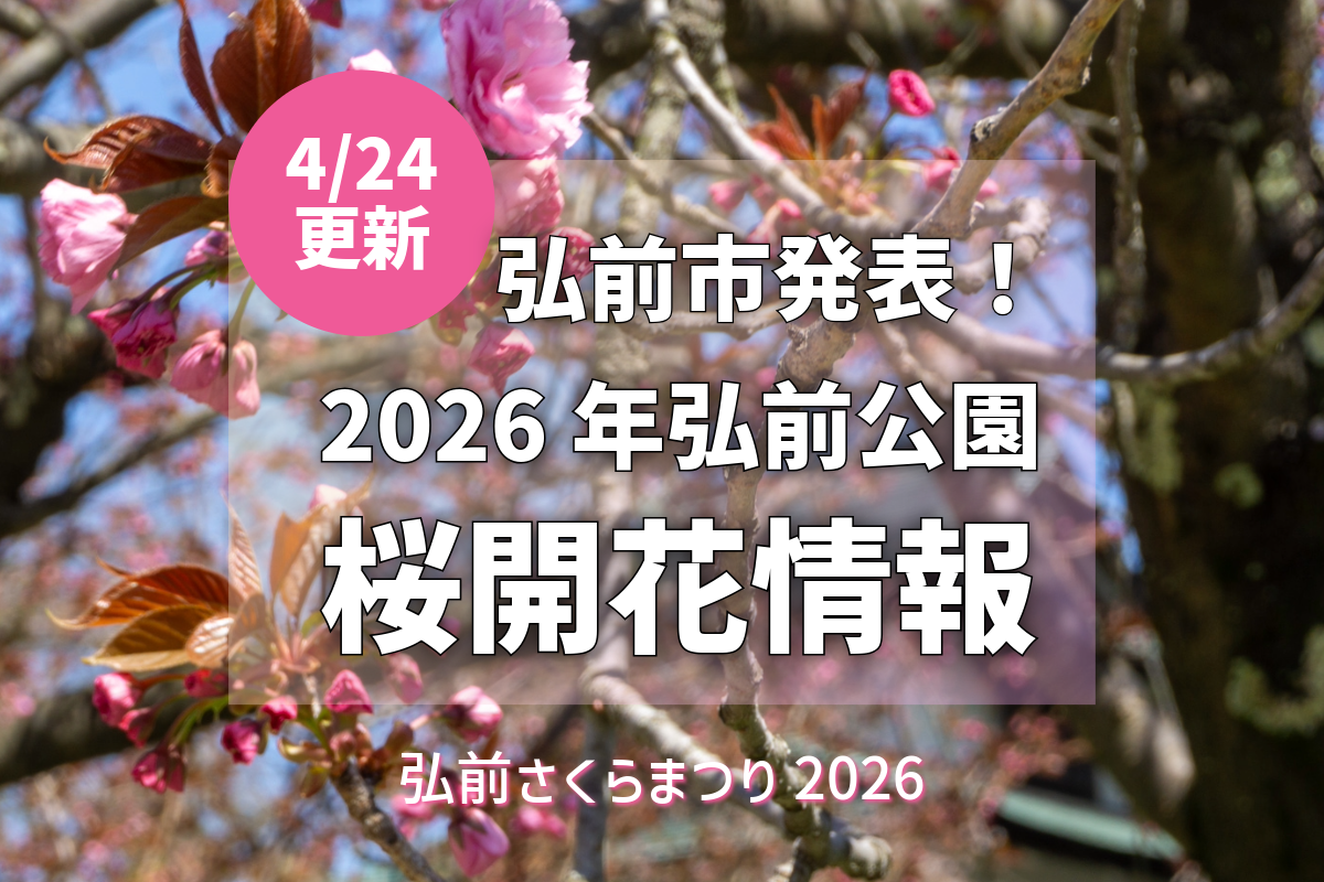 【2026/4/24更新】弘前公園さくら情報:関山が本日開花!(弘前市発表) - 弘前さくらまつり-Hirosaki Cherry ...